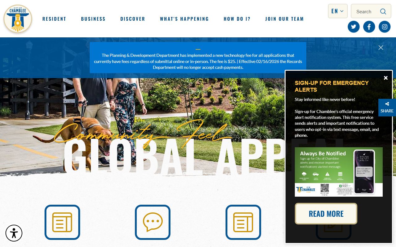 Chamblee city website for felony record information
