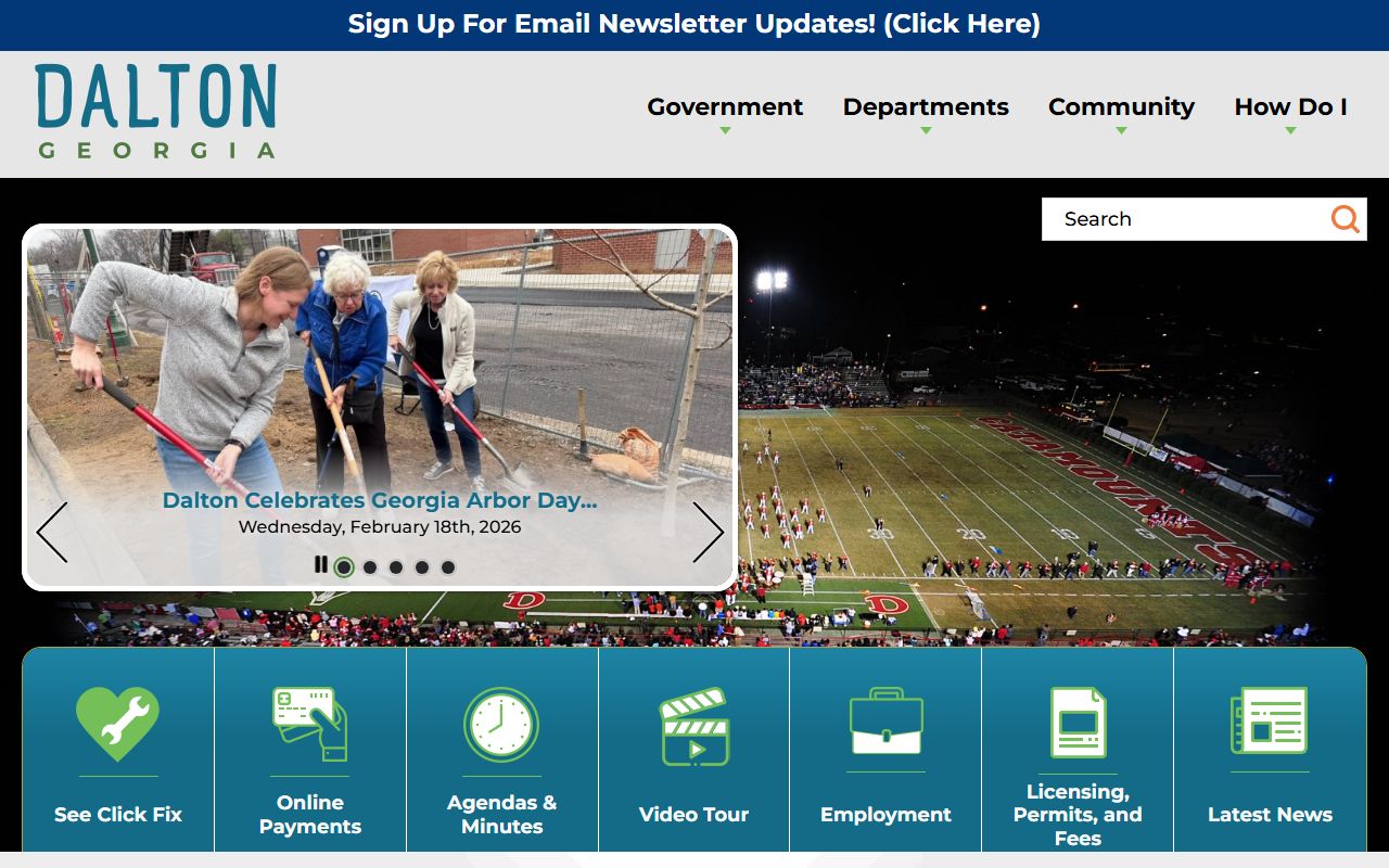 Dalton city website for felony record information