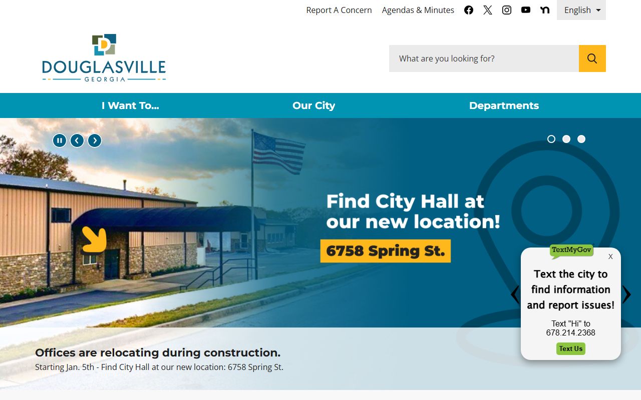 Douglasville city website for felony records search