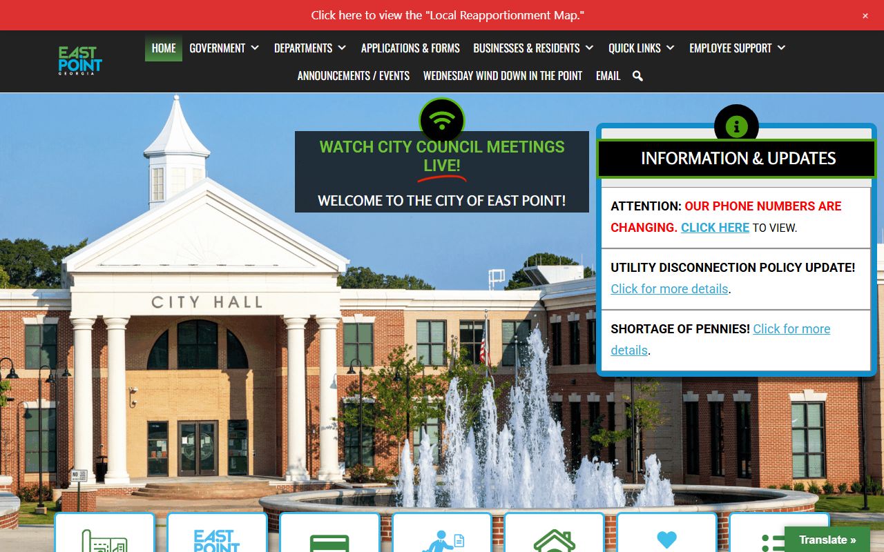 East Point city website for felony record information