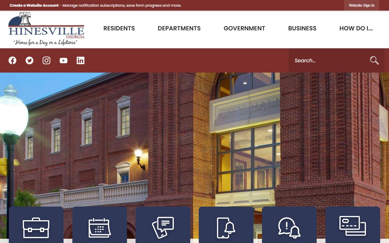 Hinesville city website for felony record information