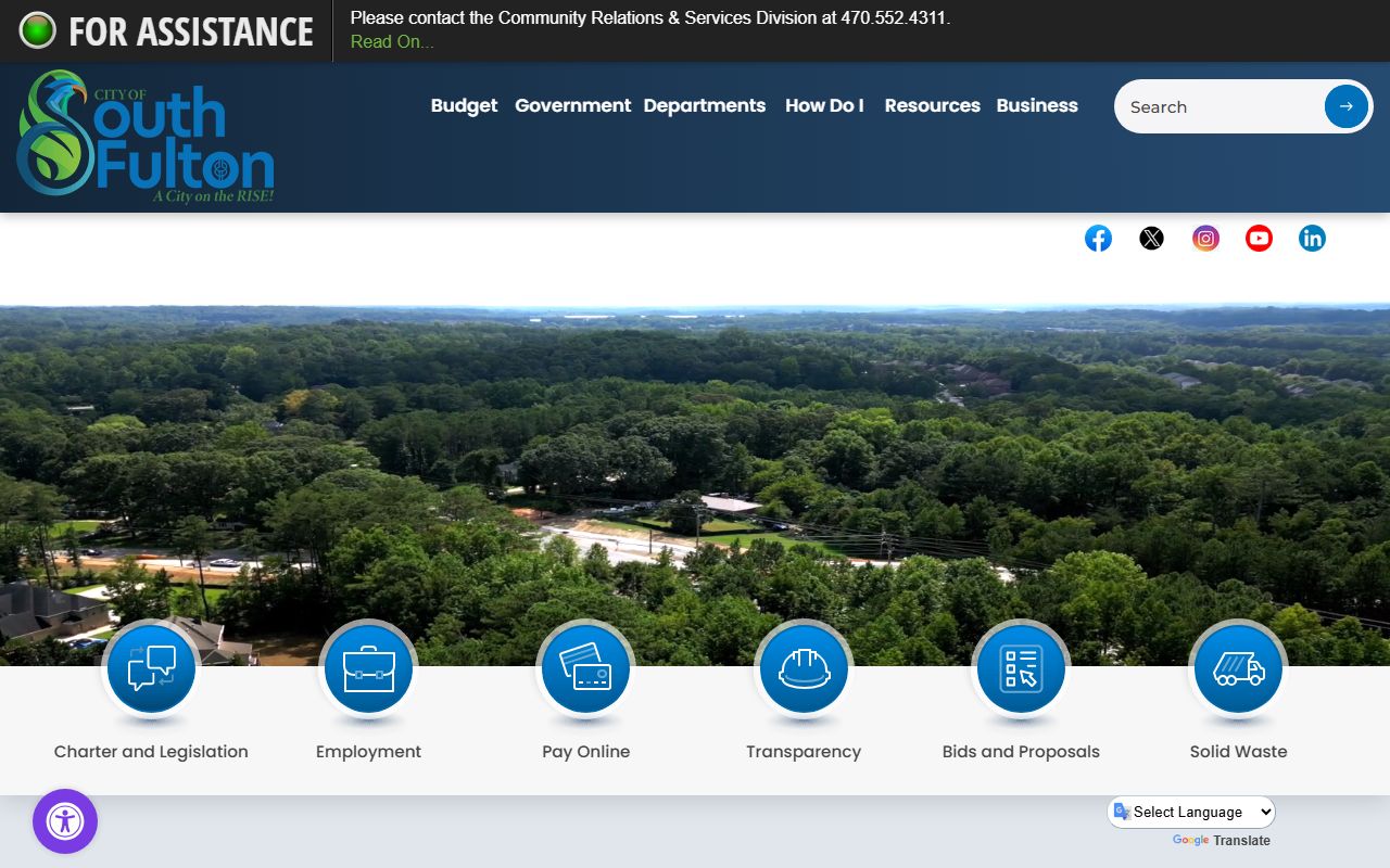 South Fulton city website for felony record information