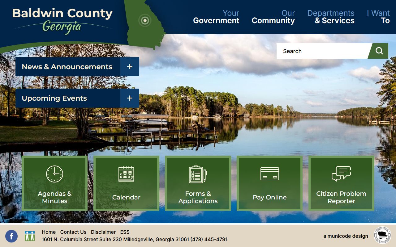 Baldwin County government website for felony records access