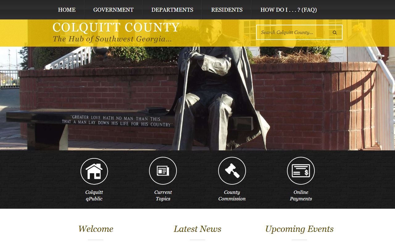 Colquitt County government website felony records
