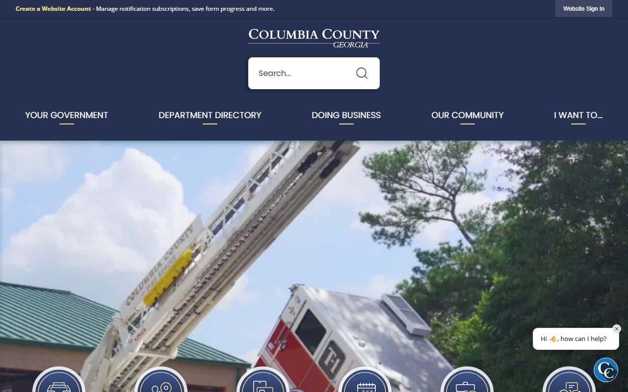 Columbia County government website felony records