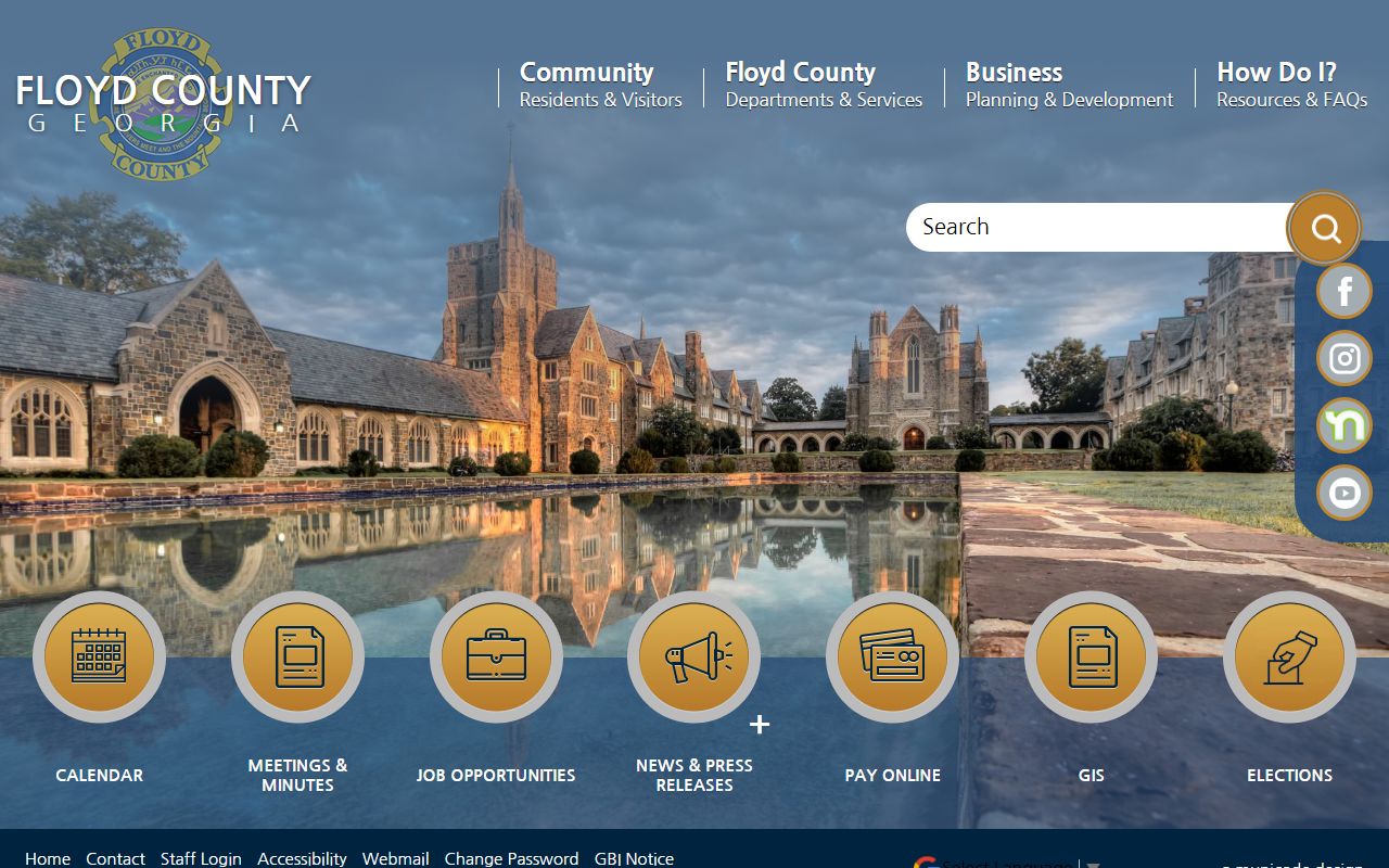 Floyd County government website for felony records