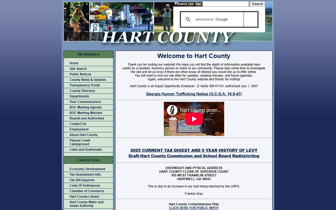 Hart County government website