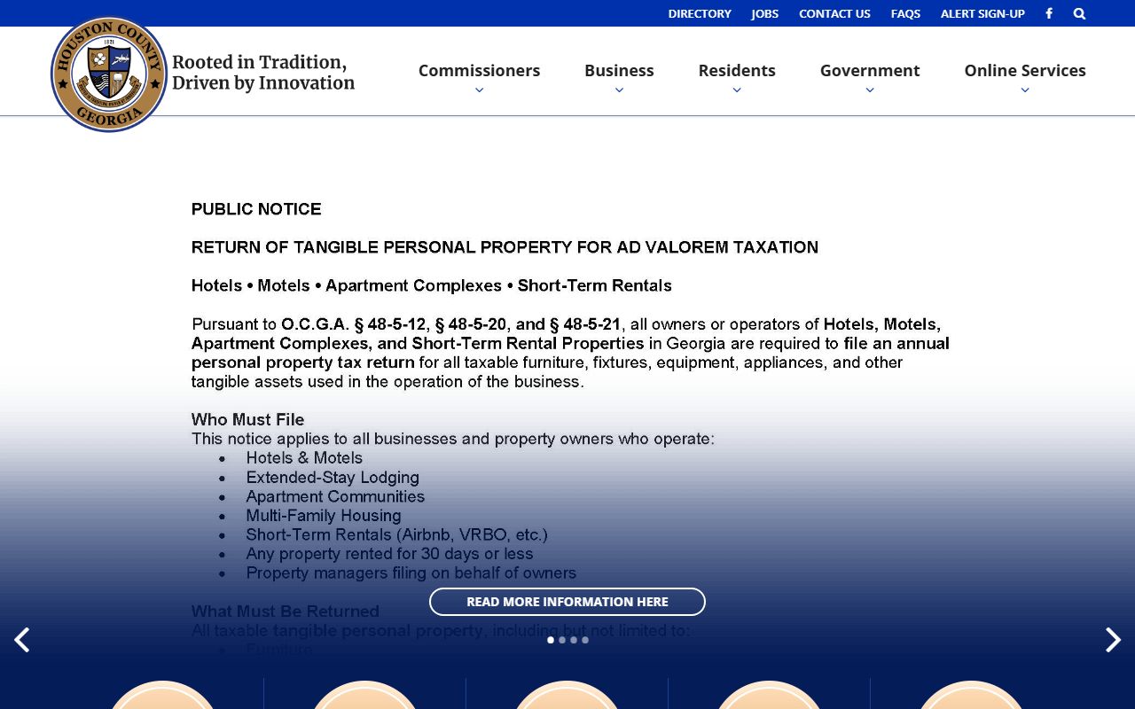 Houston County government website