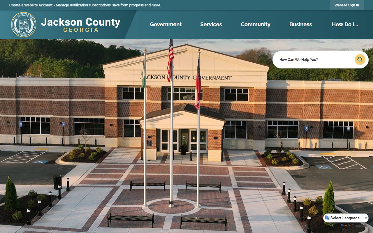 Jackson County government website for felony records