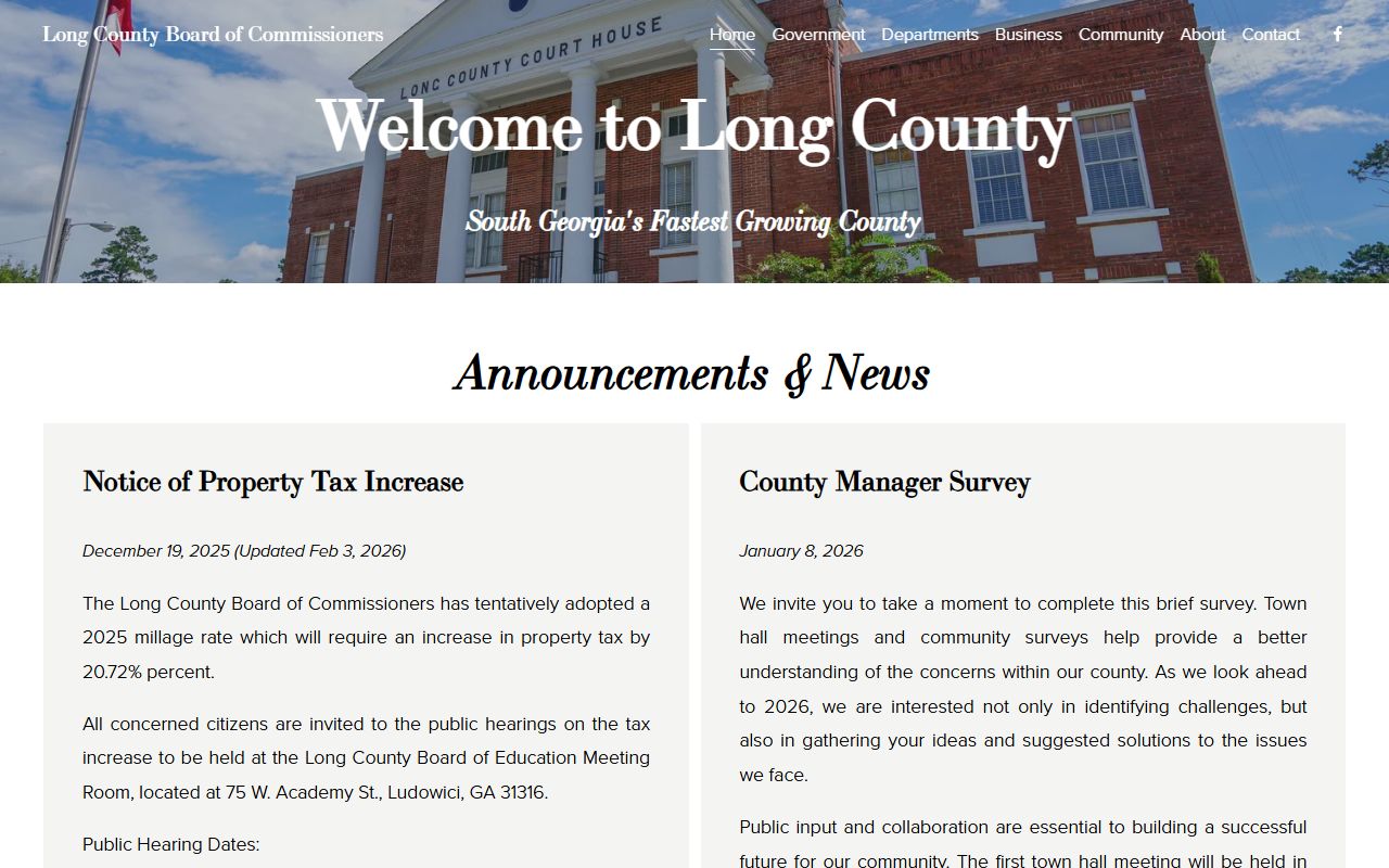 Long County government website
