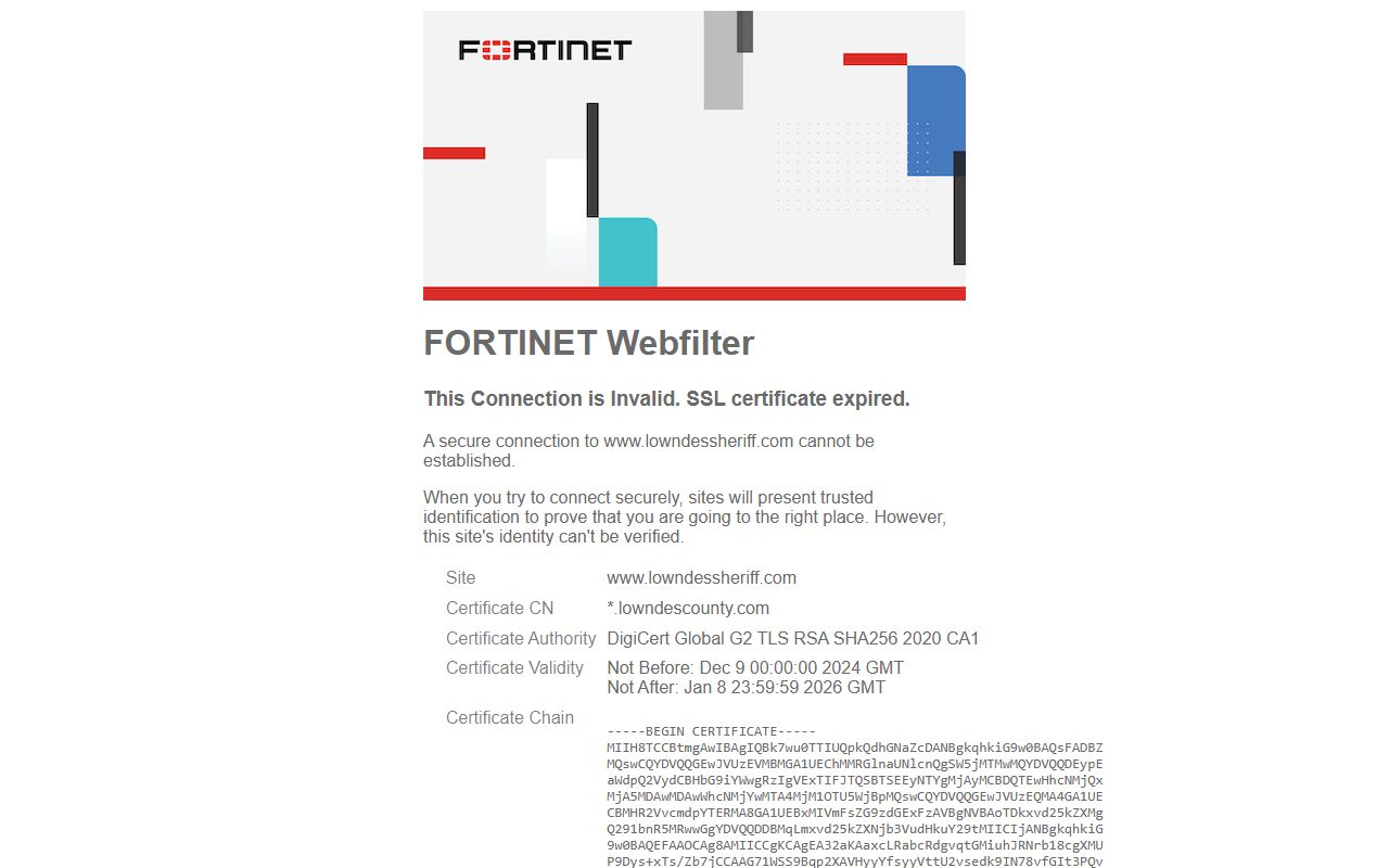 Lowndes County Sheriff's Office felony records