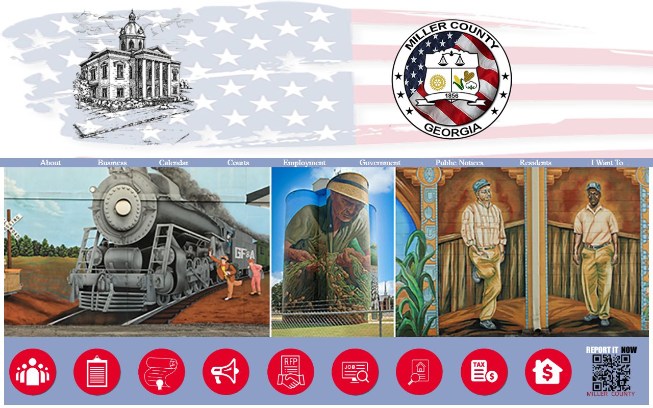 Miller County government website for felony records